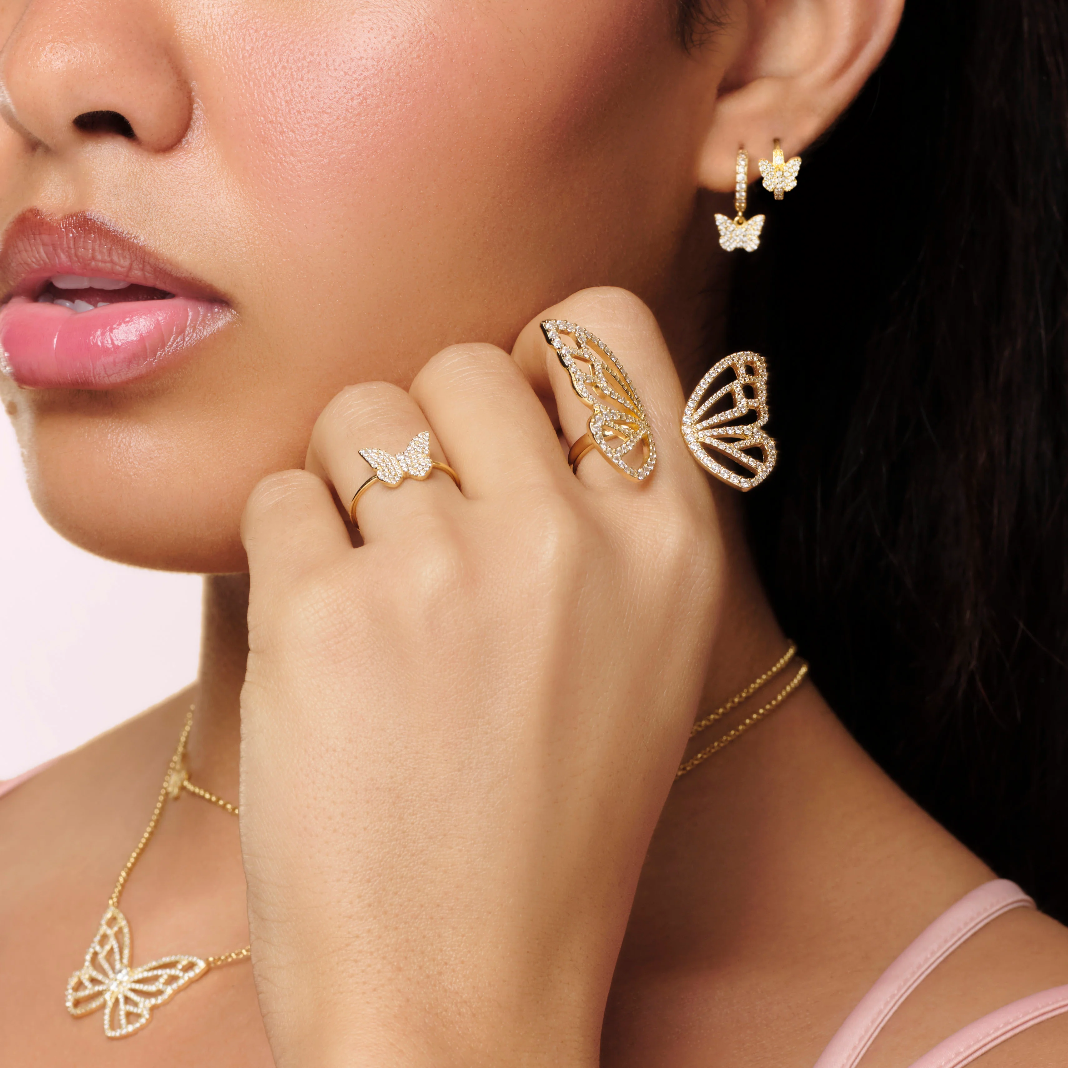 Papillon Huggies Earrings - Image 4