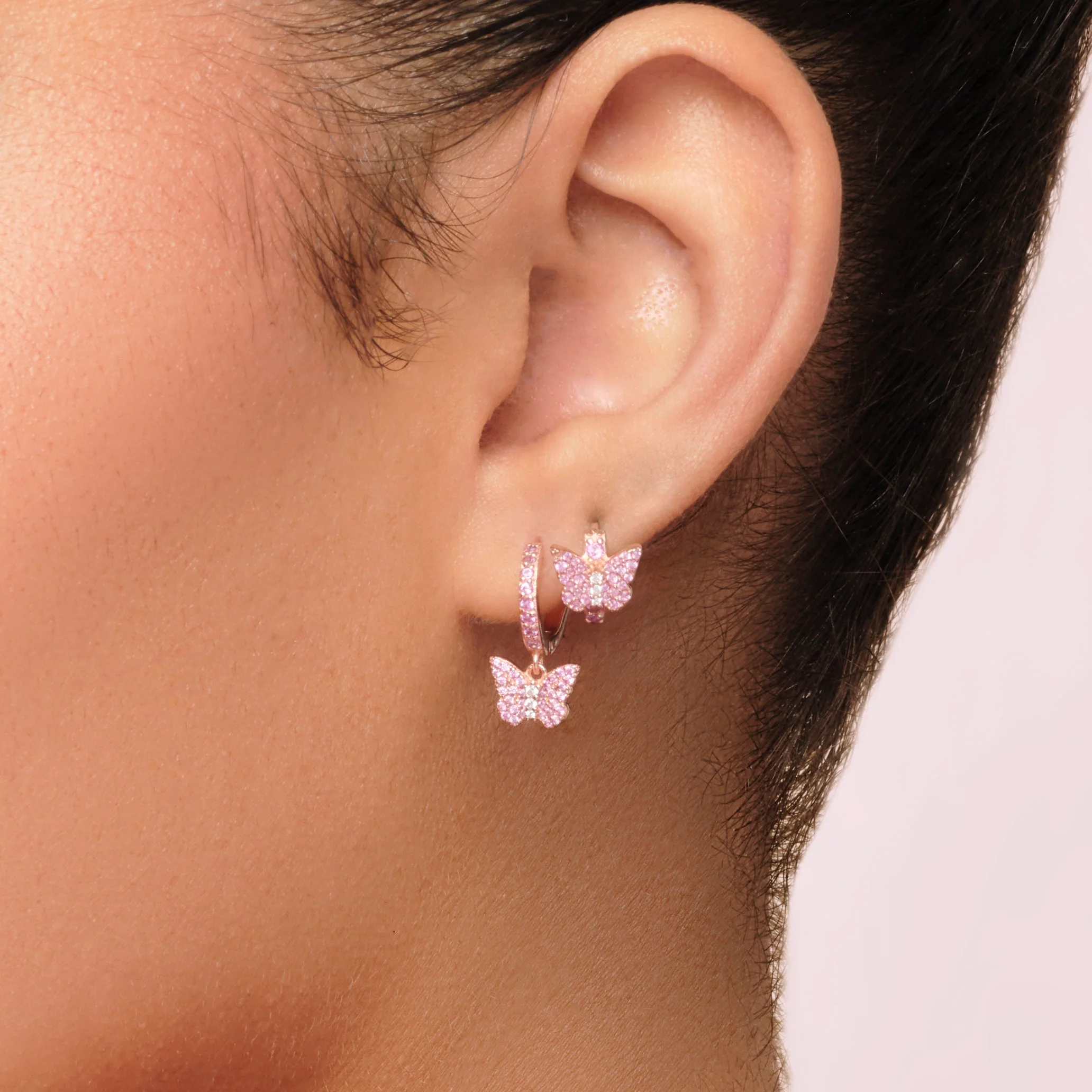Papillon Mini Huggies Earrings - Image 3