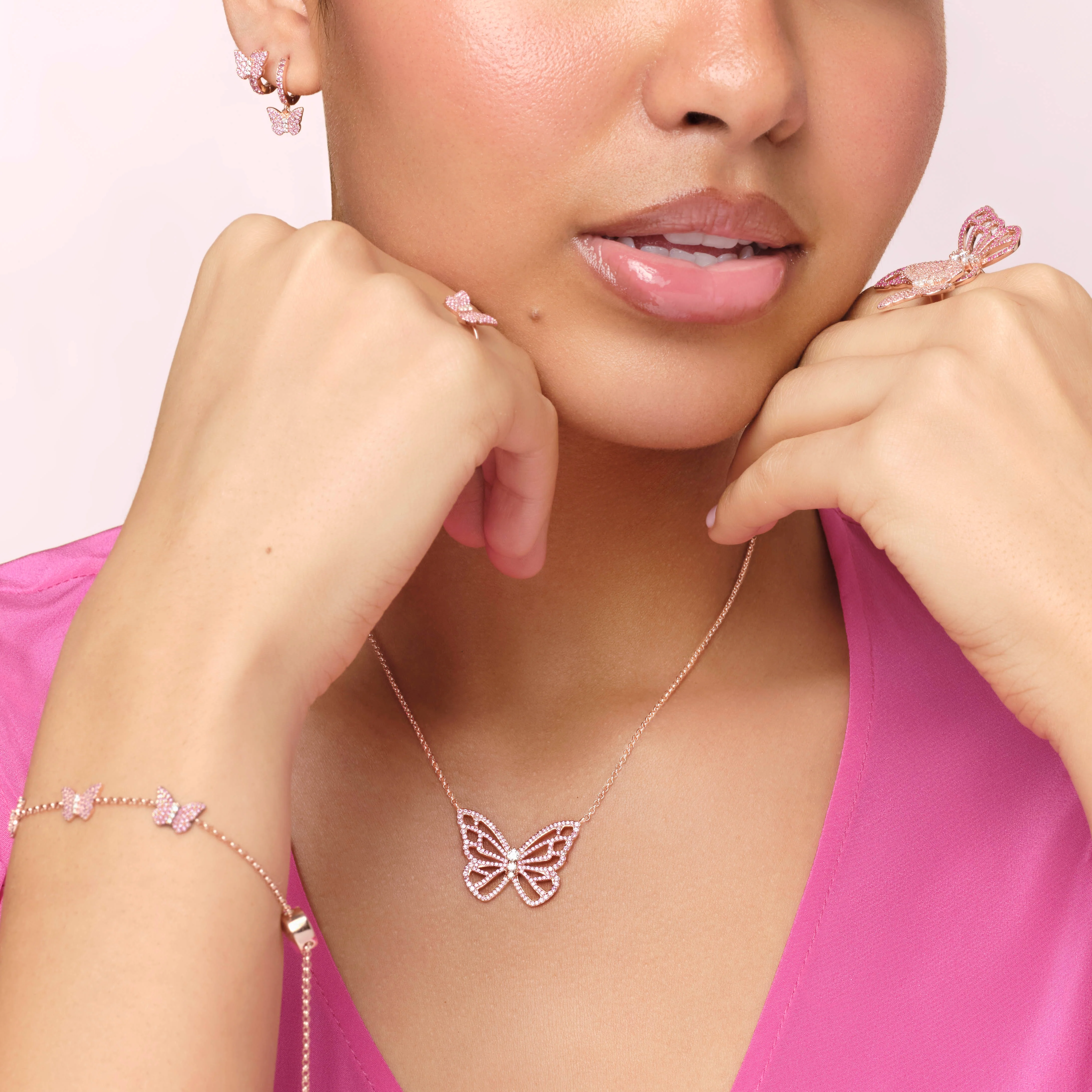 Papillon Mini Huggies Earrings - Image 4