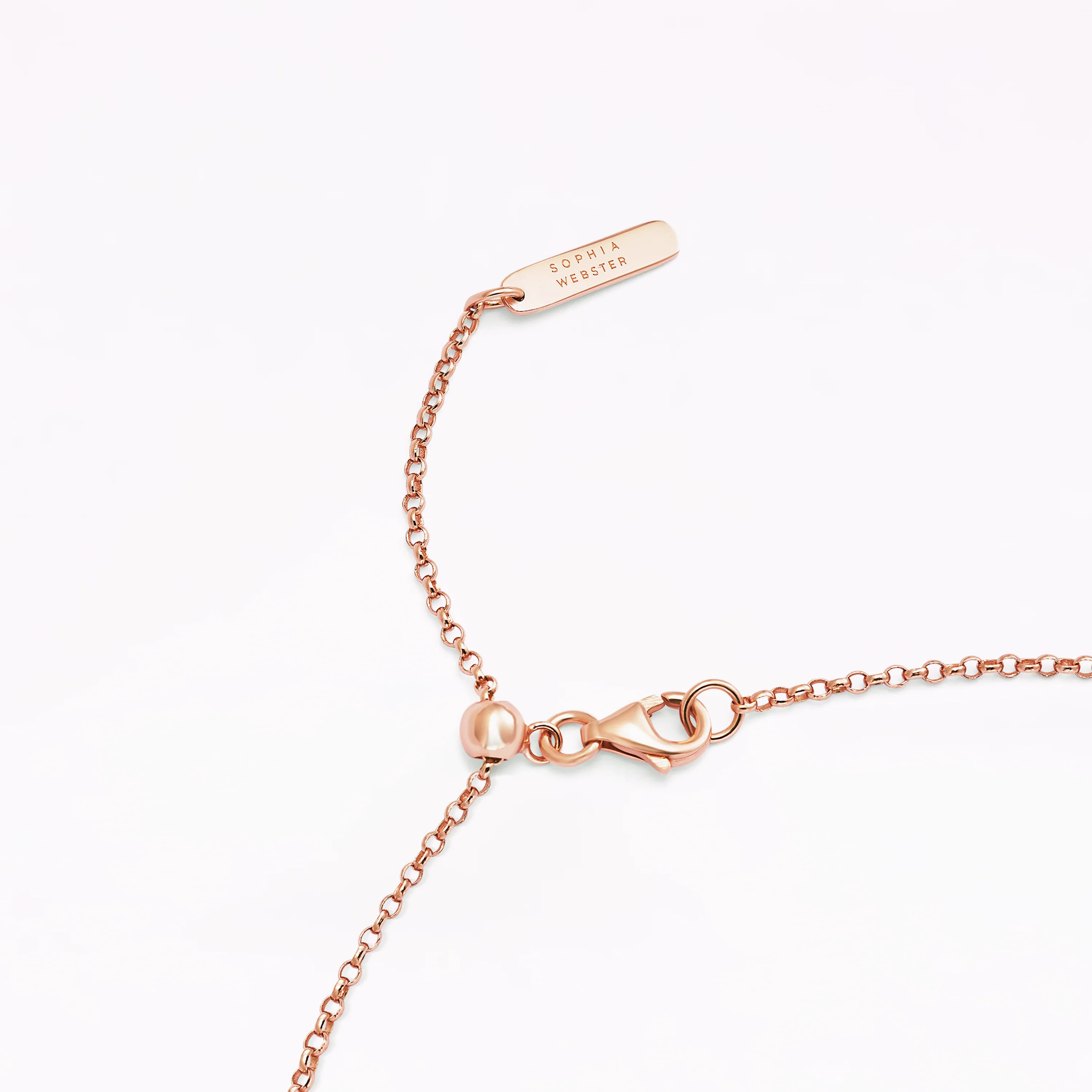 Papillon 18K Rose Gold Cerise Pendant Necklace - Image 4