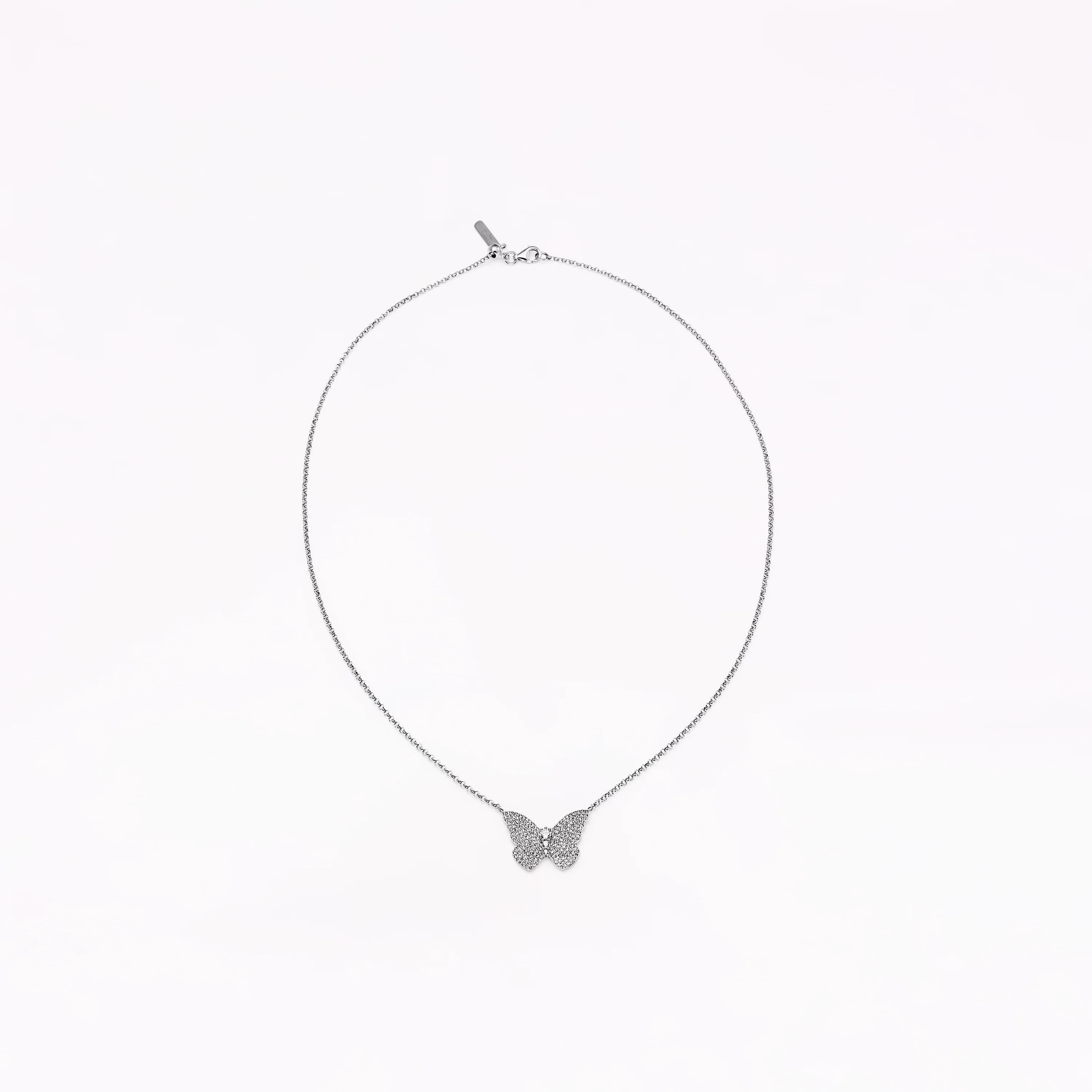 Papillon Silver Pendant Necklace - Image 2