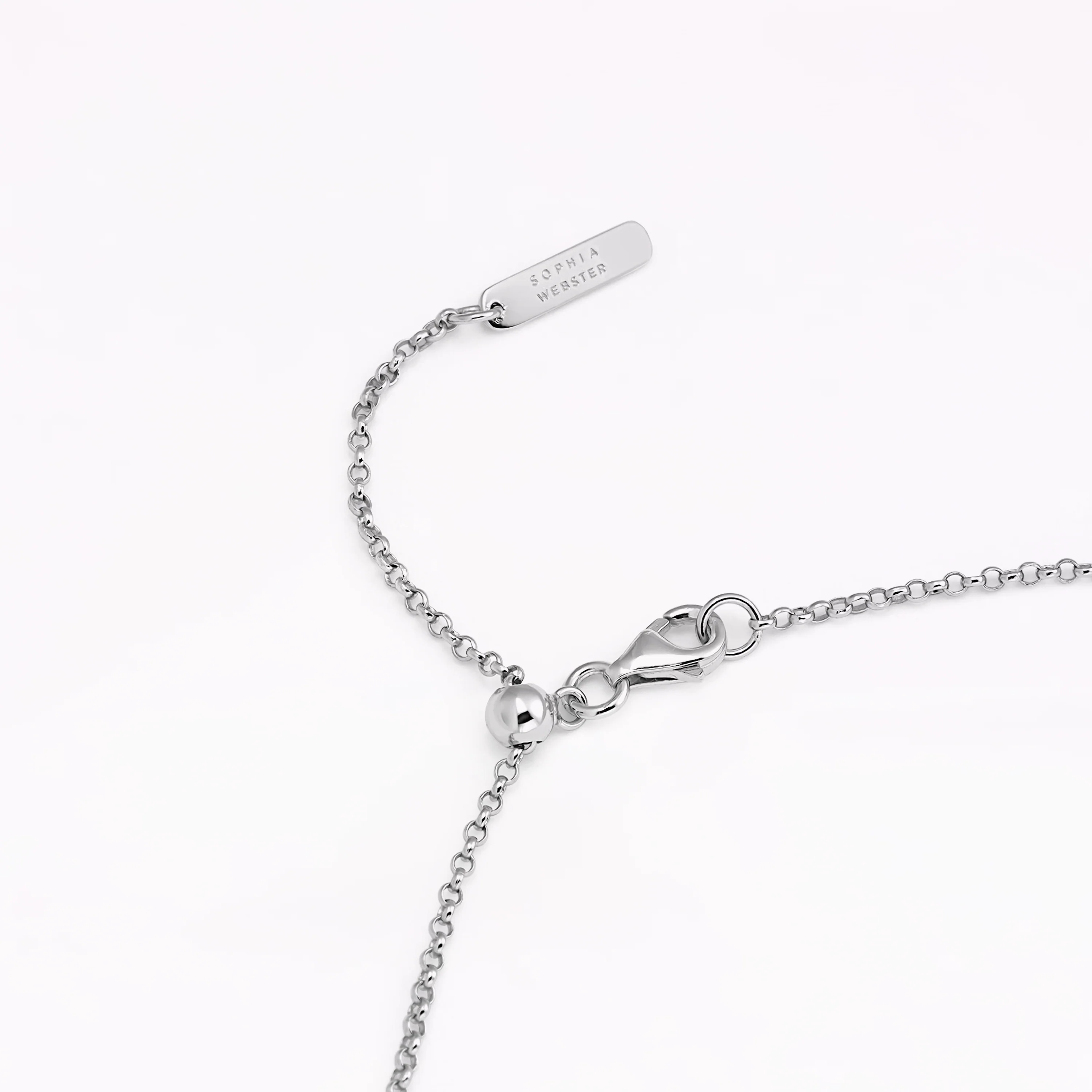 Papillon Silver Violet Pendant Necklace - Image 4