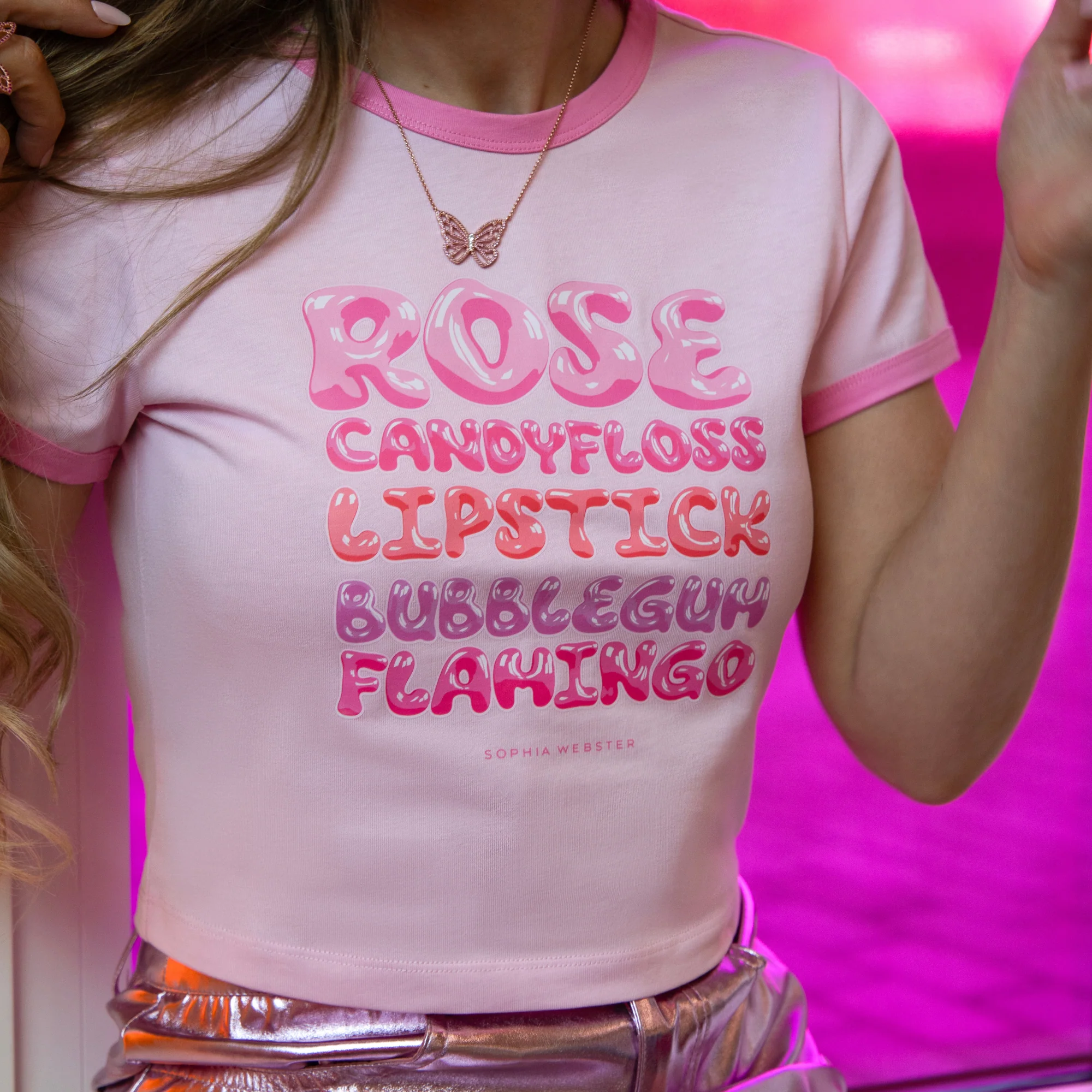 Shades Of Pink Crop Top - Image 4